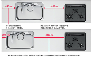 選べる広さの作業スペース