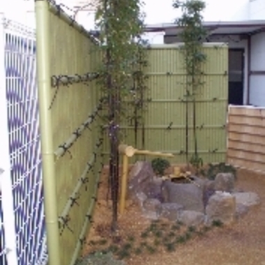 純和風の裏庭作り