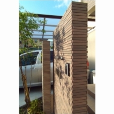 外装工事 造作門柱