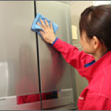 冷蔵庫クリーニング途中 5