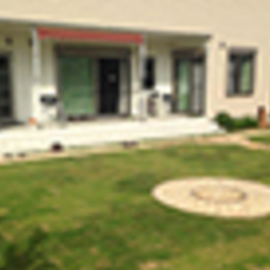 ガーデニング後 タイルデッキ