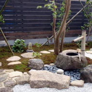 枯山水施工完了 別角度3