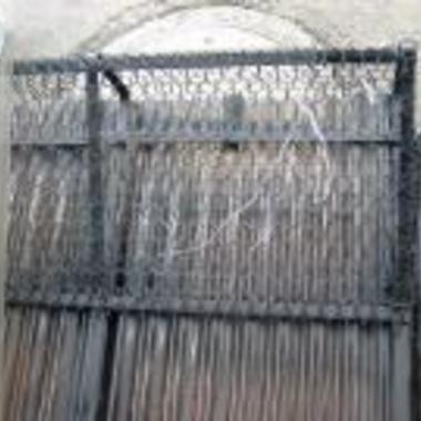 清掃後の屋根雪止