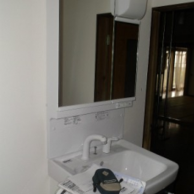 リフォーム後の洗面台