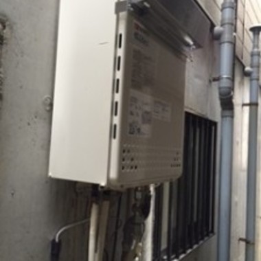 交換後のガス給湯器