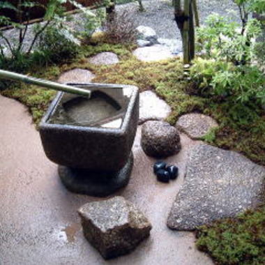 つくばい施工をした中庭