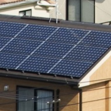 安城市　太陽光発電導入　施工事例の施工後写真（0枚目）