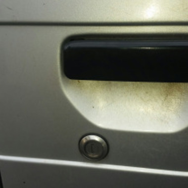 スバルサンバーの鍵開け作業 鍵部分