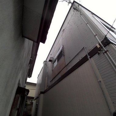 外壁補修後 側面