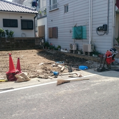 ガス管 埋設工事中2