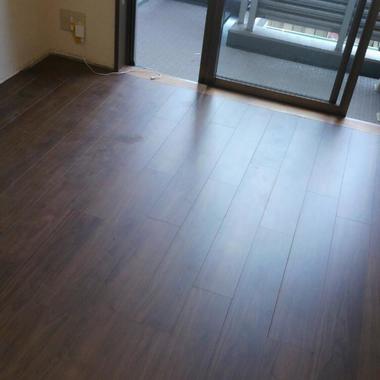 施工後のフローリング