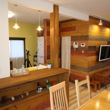 戸建住宅リノベーション 完了 キッチン ダイニング