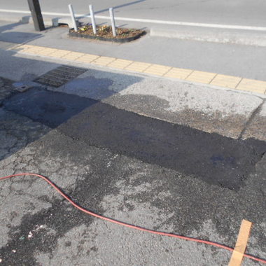 駐車場アスファルト補修工事 完了