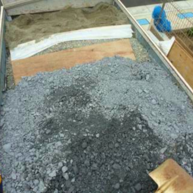 乱形石張り工事前