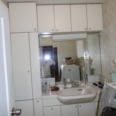 洗面所リフォーム前