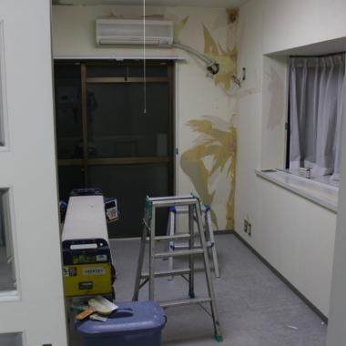 絨毯撤去 クロス張替え前