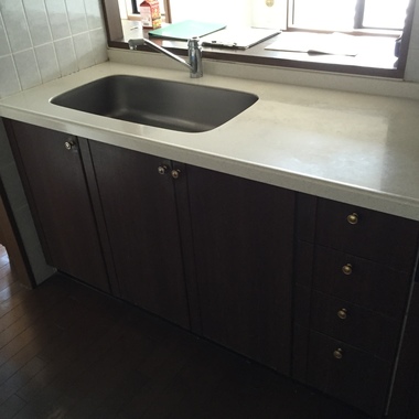 システムキッチン交換前 シンク