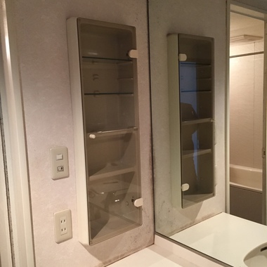 洗面台交換前 棚