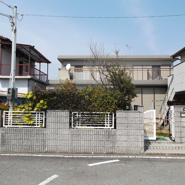 カーポート設置工事 前 全体画像