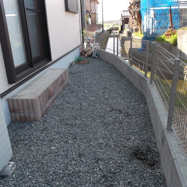 自転車置場設置 前