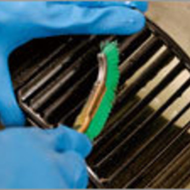 換気扇クリーニング途中 3