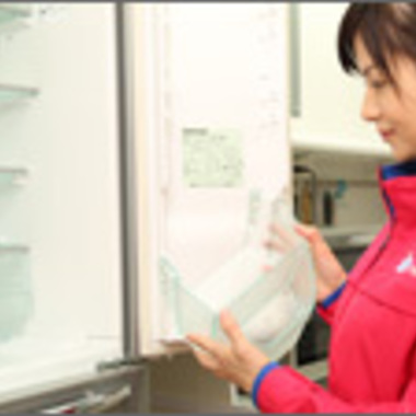 冷蔵庫クリーニング途中 2