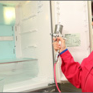 冷蔵庫クリーニング途中 4