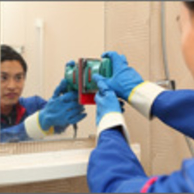 浴室クリーニング途中 3