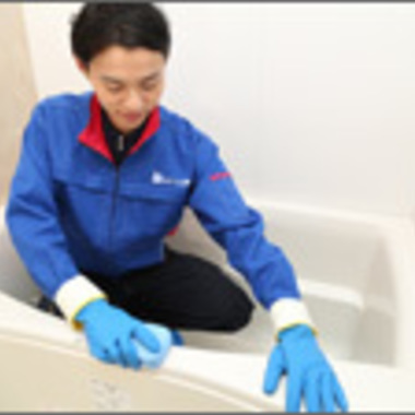 浴室クリーニング途中 4