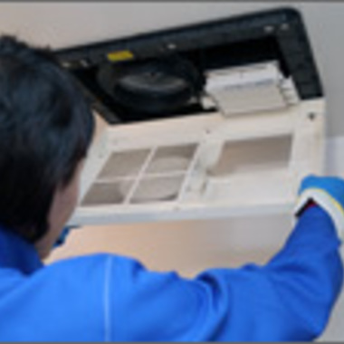 浴室乾燥機クリーニング途中 1