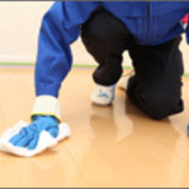 フローリングクリーニング 洗浄 ワックス仕上げ 途中 3