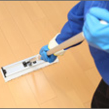 フローリングクリーニング 洗浄 ワックス仕上げ 途中 5