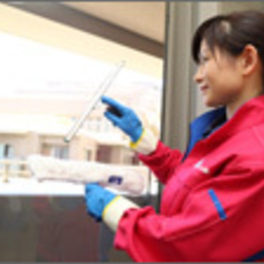 ガラス・サッシクリーニング途中 4