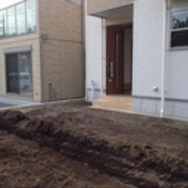 富士宮市　エクステリア工事の施工前写真（2枚目）