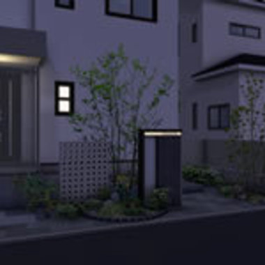 施工前 門柱 絵