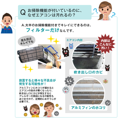 お掃除付きエアコン クリーニング作業ポスター1
