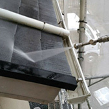 高圧洗浄機での屋根の洗浄