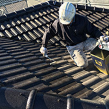 塗装作業 屋根1