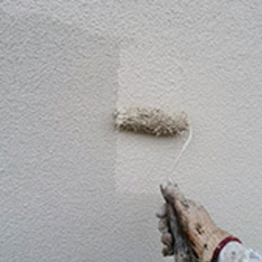 塗装作業手元 白い壁2