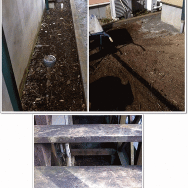 舗装砂敷き込み工事 前