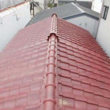 屋根葺き戻し工事前