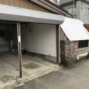 交換前シャッター部分