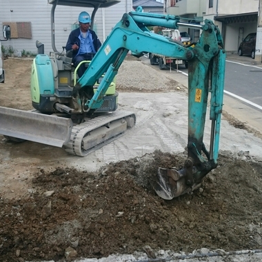 アスファルト 舗装工事中