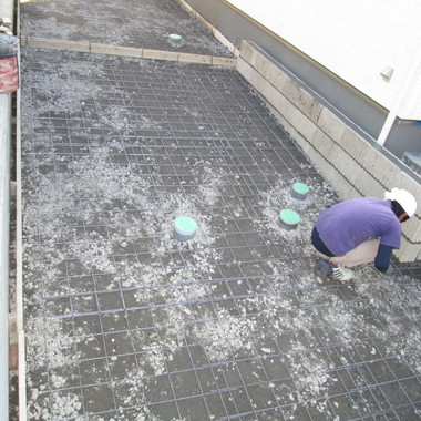 お洒落に外構工事の施工前写真（1枚目）