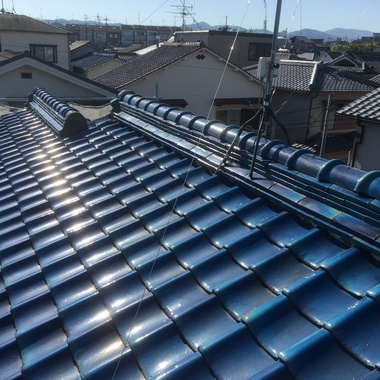 屋根葺き替え工事前