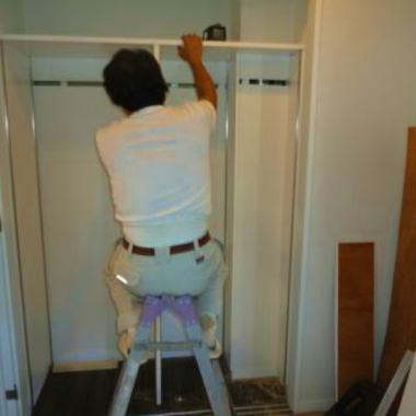 子供室 単行本用可動棚取付工事前